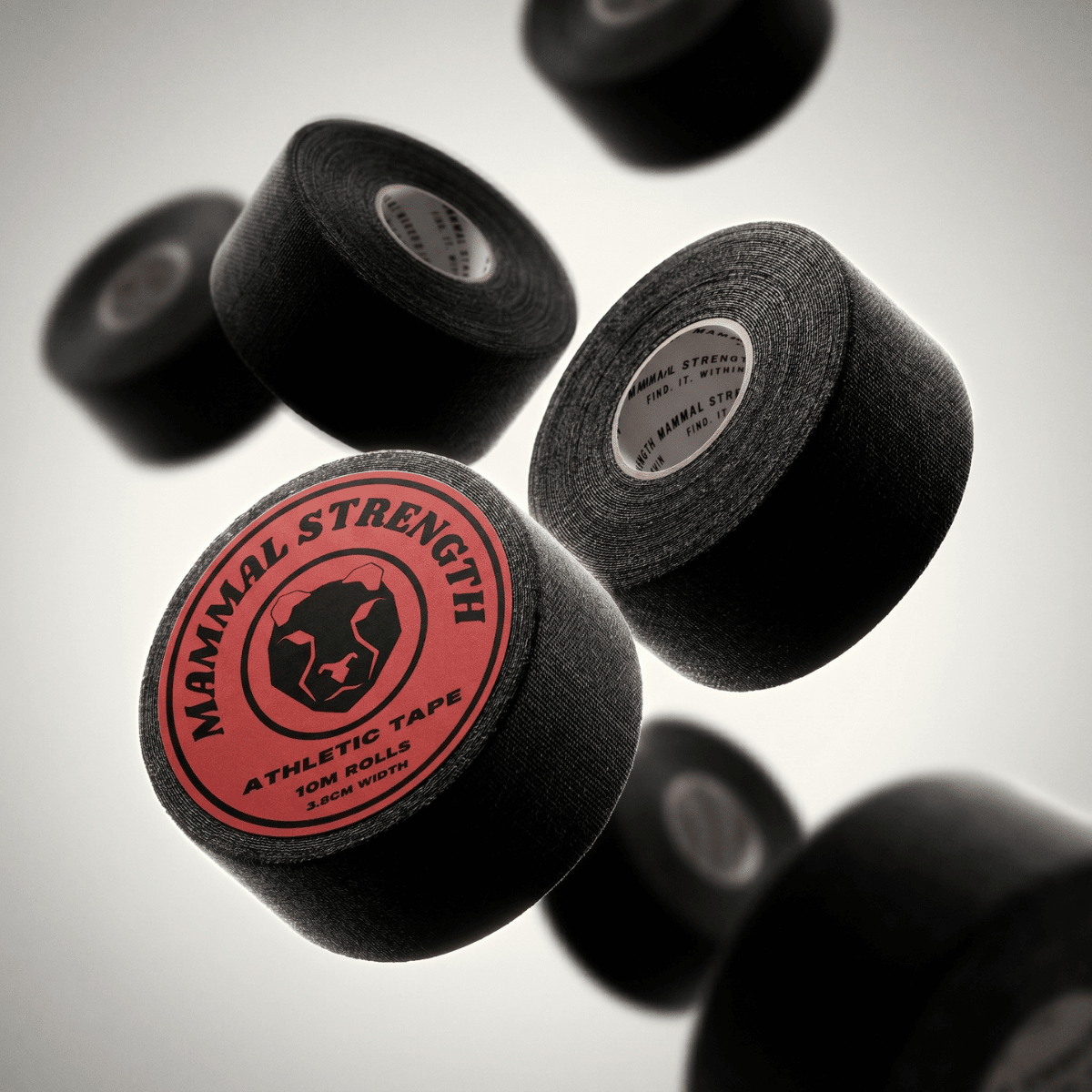 Mammal Athletic Sports Tape 10M x 3.8cm, flat lay product shot