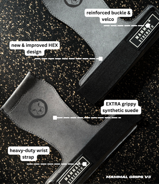 Mammal Grips V3 - Gym Hand Grips for Crossfit
