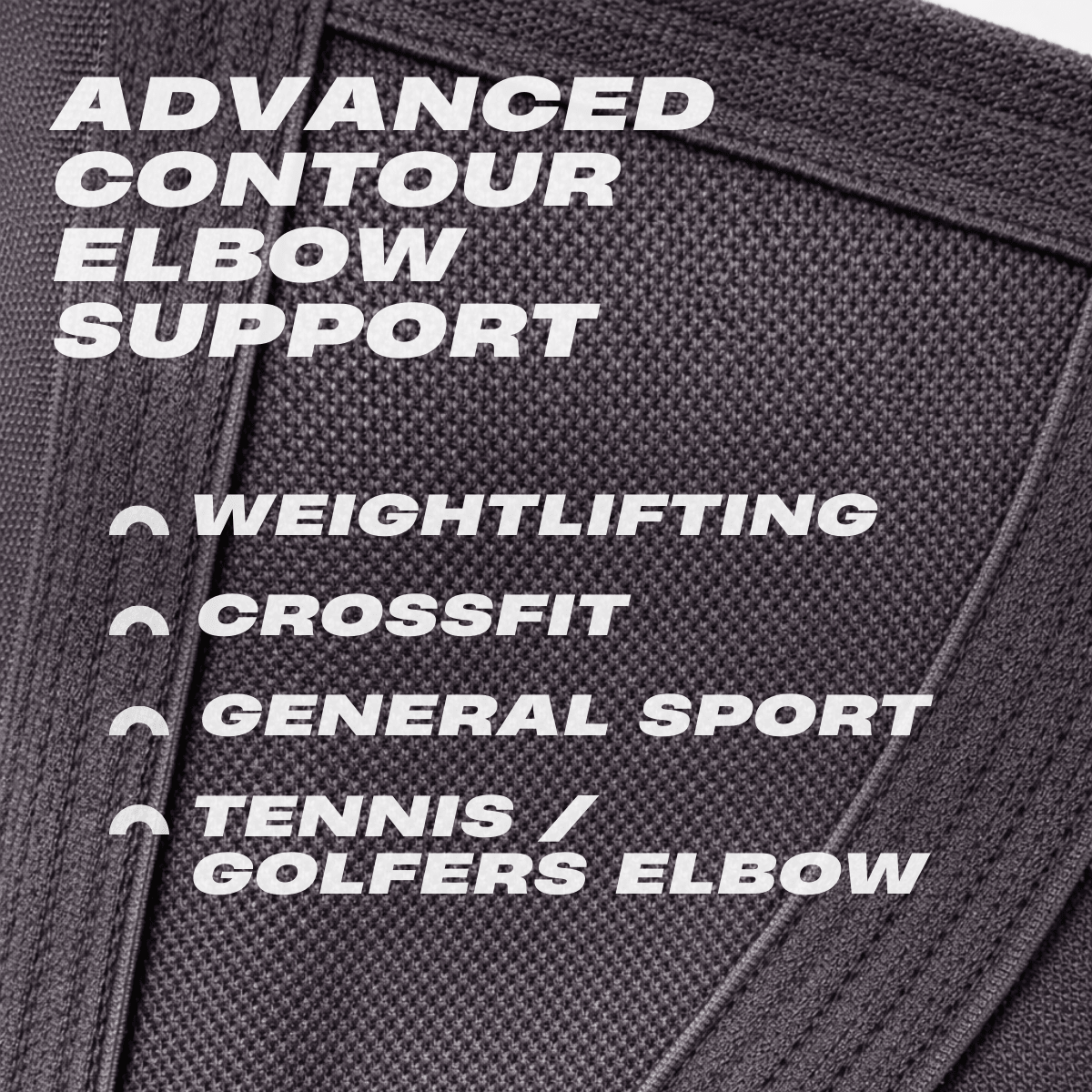 Advanced contour design on Mammal V3 5mm elbow sleeves