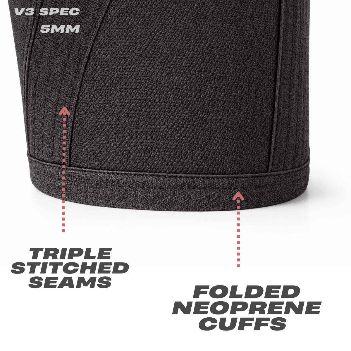 V3 5mm neoprene knee sleeves for training running and everyday support ā Mammal Strength