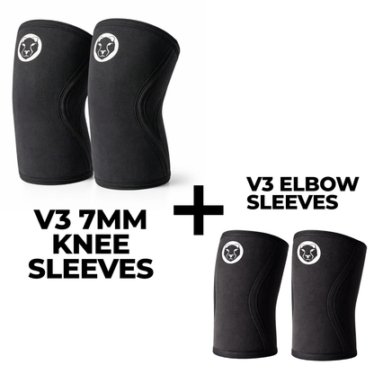 V3 Sleeve Bundle - 7mm Knee Sleeves + Elbow Sleeves
