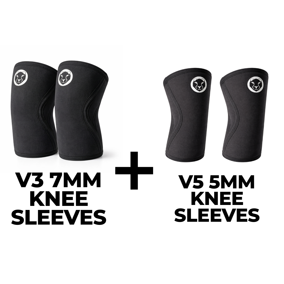 V3 Sleeve Bundle - 7mm Knee Sleeves + 5mm Knee Sleeves