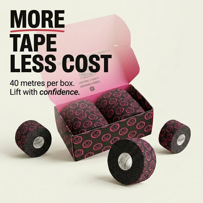 Mammal Tape - 10 - Metre - Black/Pink - SPEC 2.0 (4 pack) - Mammal Strength