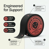 Mammal Athletic Sports Tape performance benefits infographic