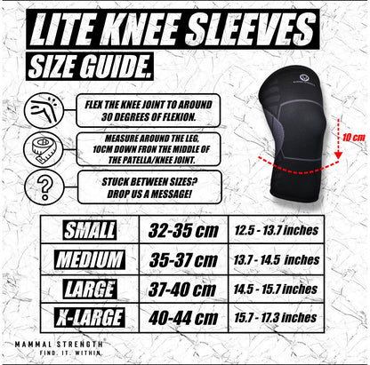 Knee Compression Sleeves LITE - full length
