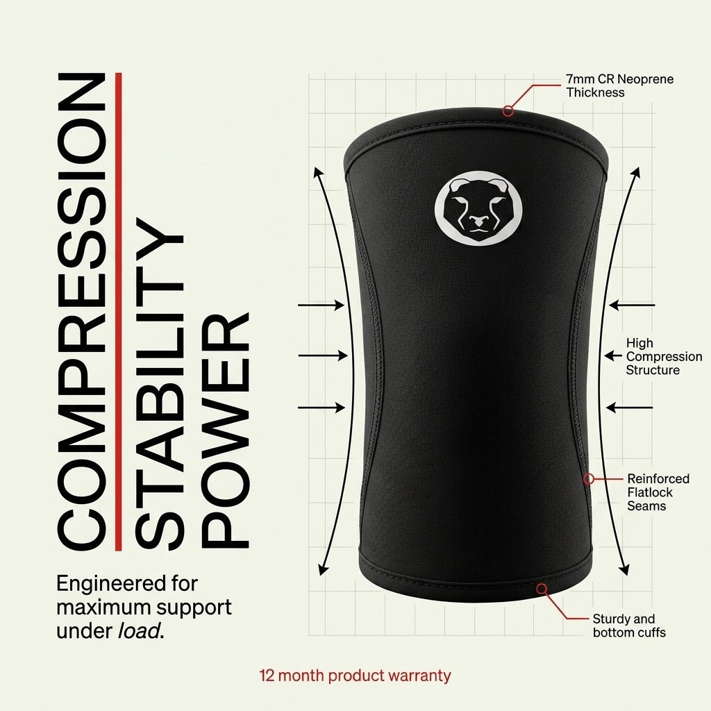 Mammal V3 7mm knee sleeves campaign graphic