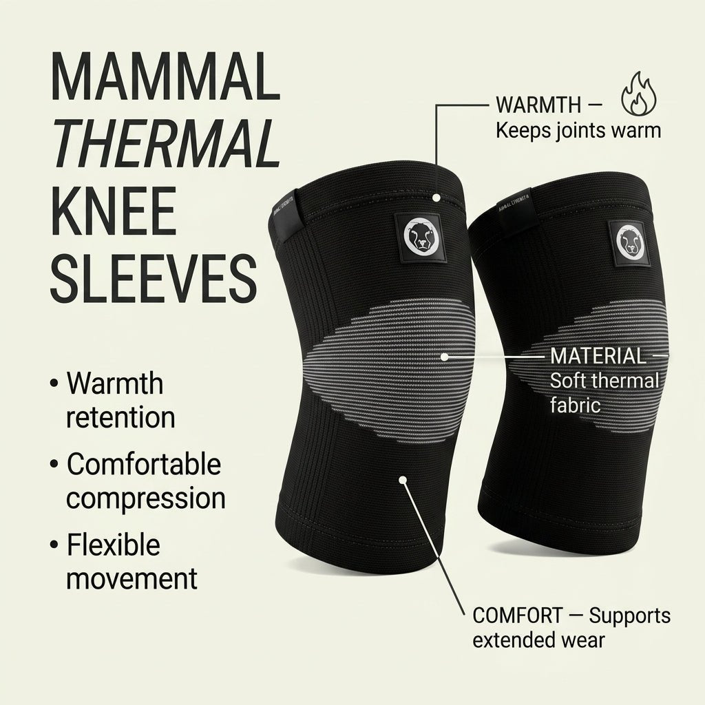 Thermal endurance knee sleeves for running hiking and long-duration training – Mammal Strength