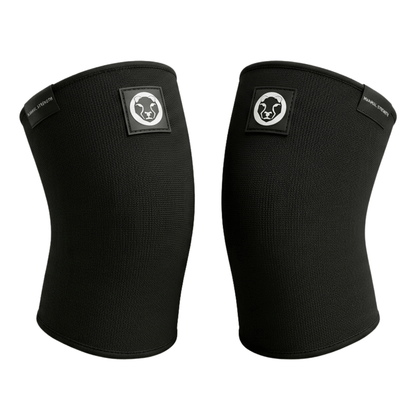 Mammal Strength 3mm double ply knee sleeves black pair weightlifting knee support