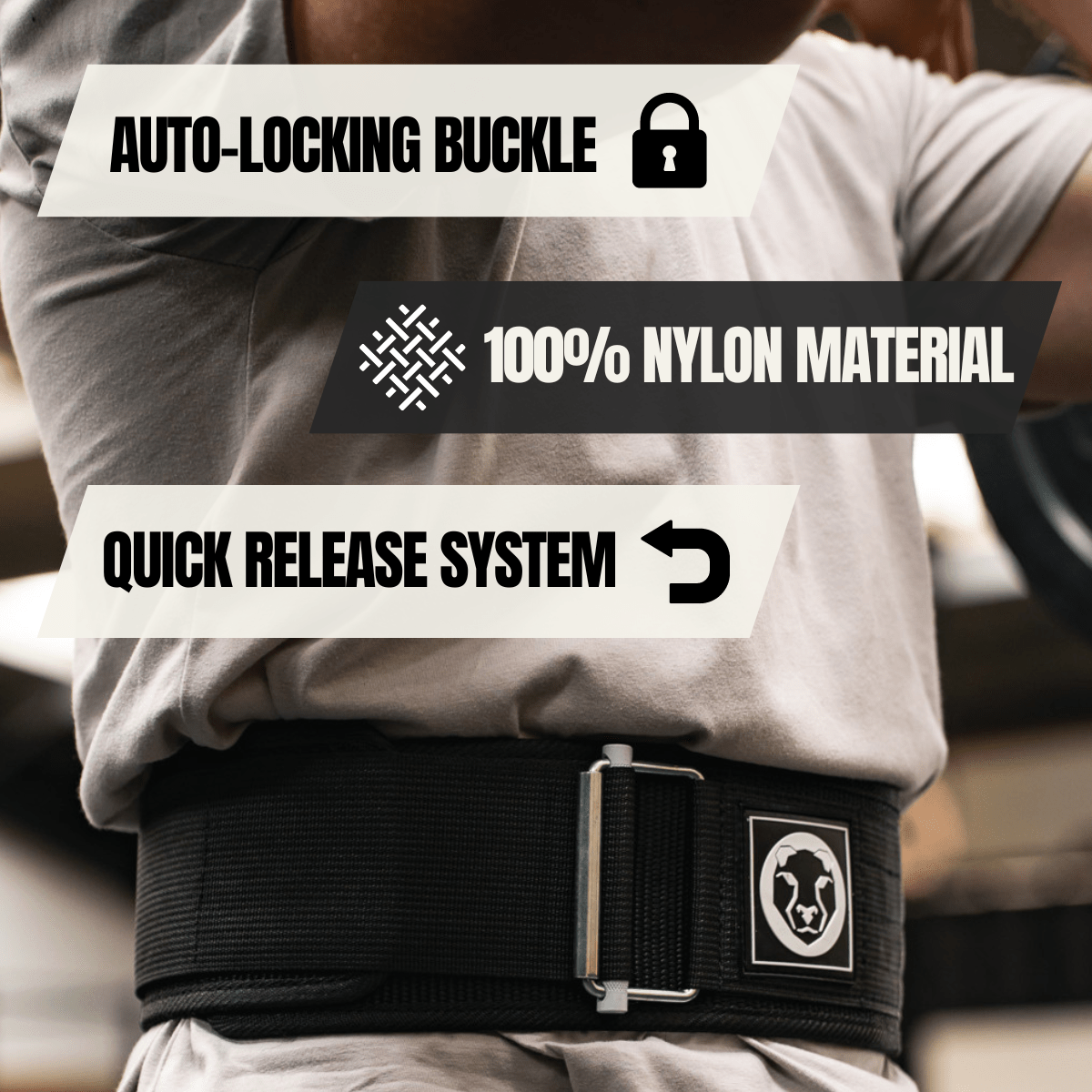 Mammal Strength "4 Nylon Weightlifting Belt - Mammal Strength