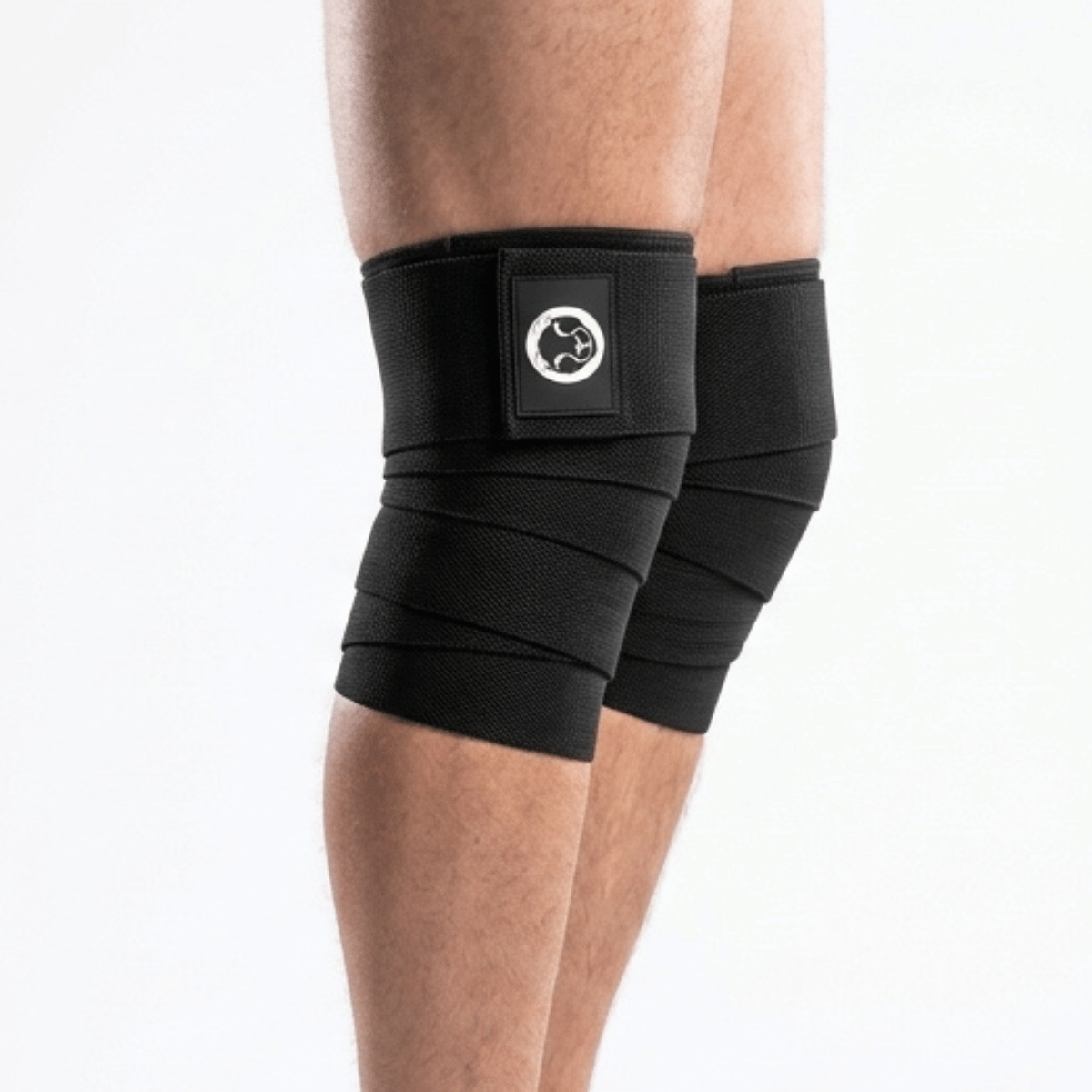 Mammal Strength knee wraps side view heavy duty squat knee support