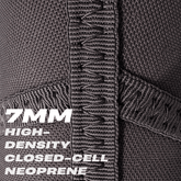 Close-up of 7mm CR neoprene material on Mammal Stiff Knee Sleeves PRO