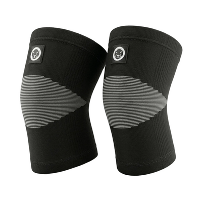 Mammal Thermal Knee Sleeves for training and running – black compression knee supports pair