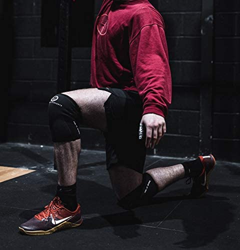 Mammal Strength Knee Sleeves V2 - 7mm Neoprene Knee Compression Support Sleeves - Black (PAIR) - Mammal Strength