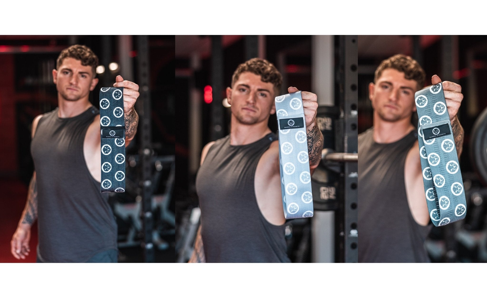 Mammal Strength Muscle Activation Bands - 3 Piece Resistance Band Set - Mammal Strength