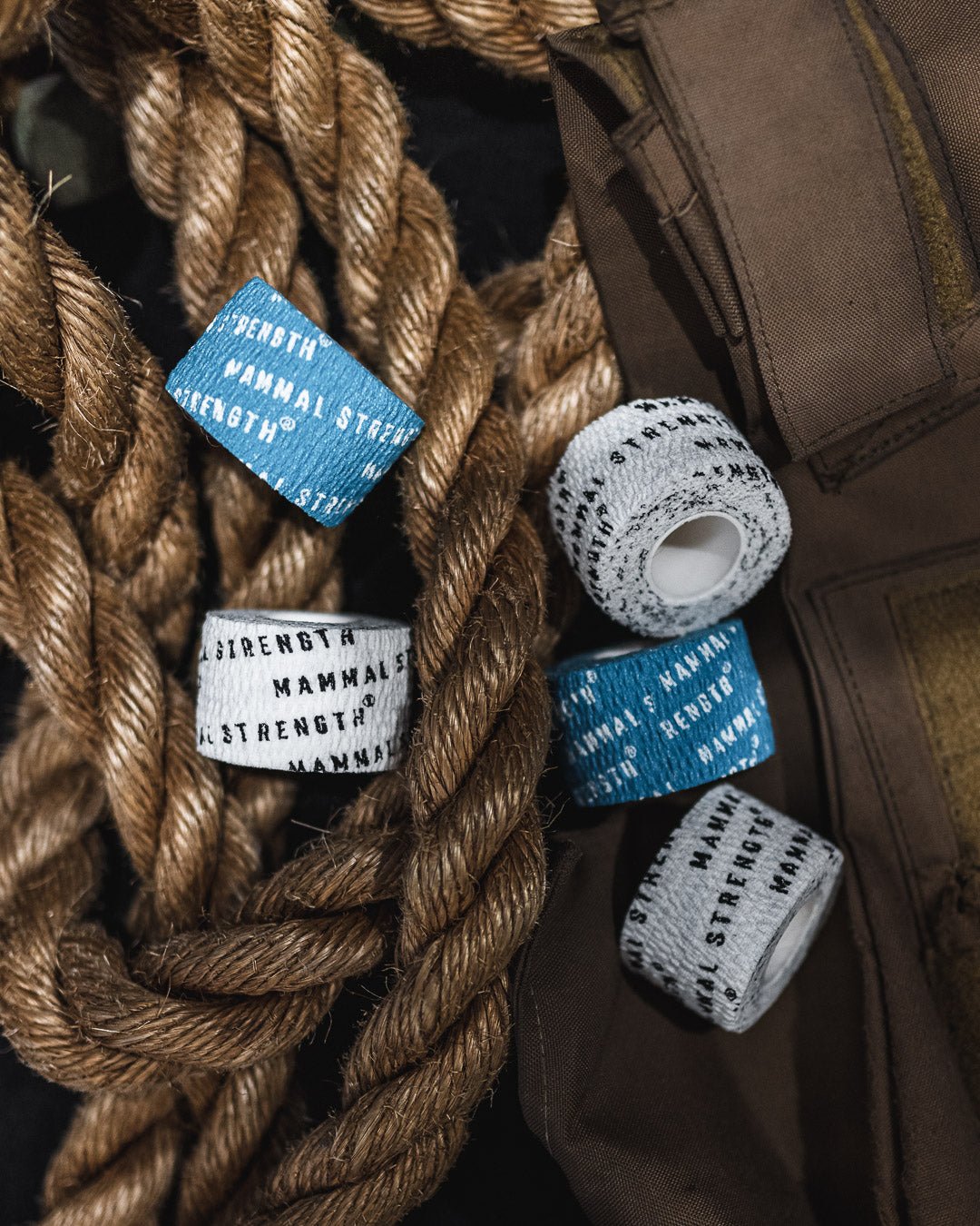 White Thumb & Weightlifting Tape - Mammal Tape 5-Meter Rolls (4-Pack) - Mammal Strength